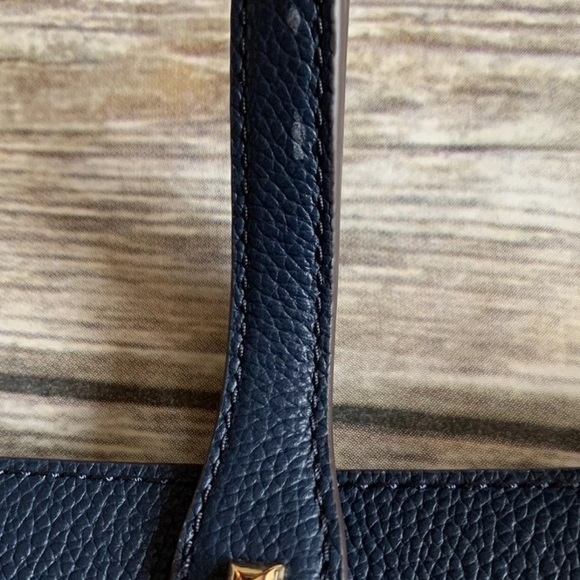 MICHAEL KORS KARSON CARRYALL TOTE NAVY BLUE NWT - Picture 4 of 6